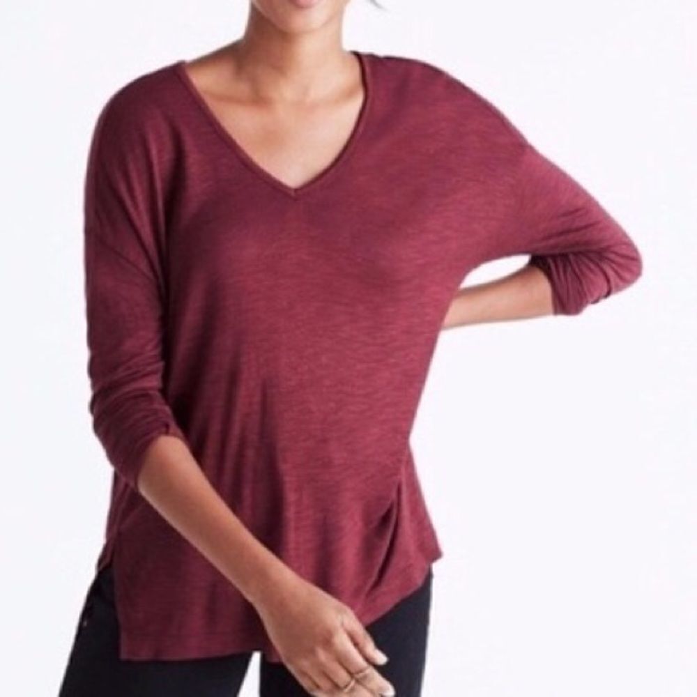 Madewell Anthem Oversized Long Sleeve V-Neck XS